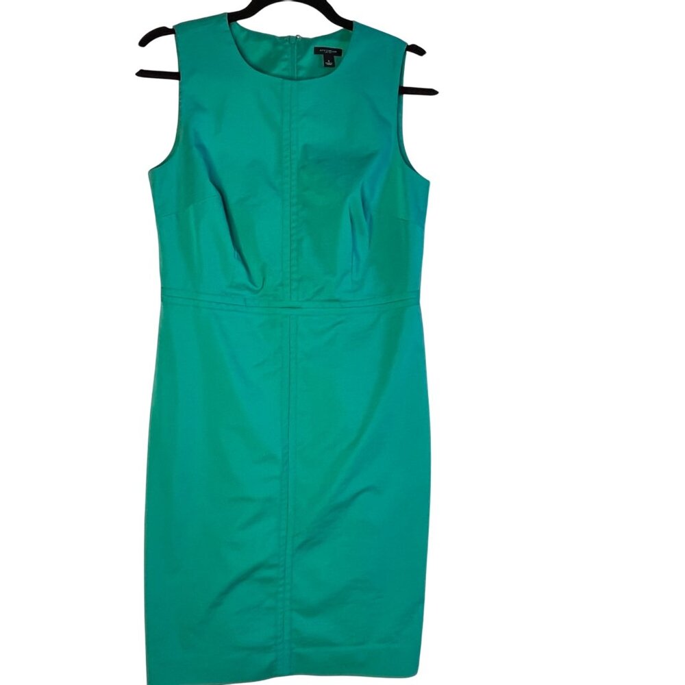 Ann Taylor green Sleeveless Sheath Dress Size 4